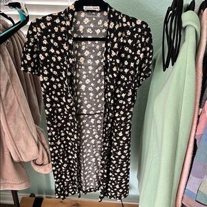 Reformation jeans Black Floral mini dress